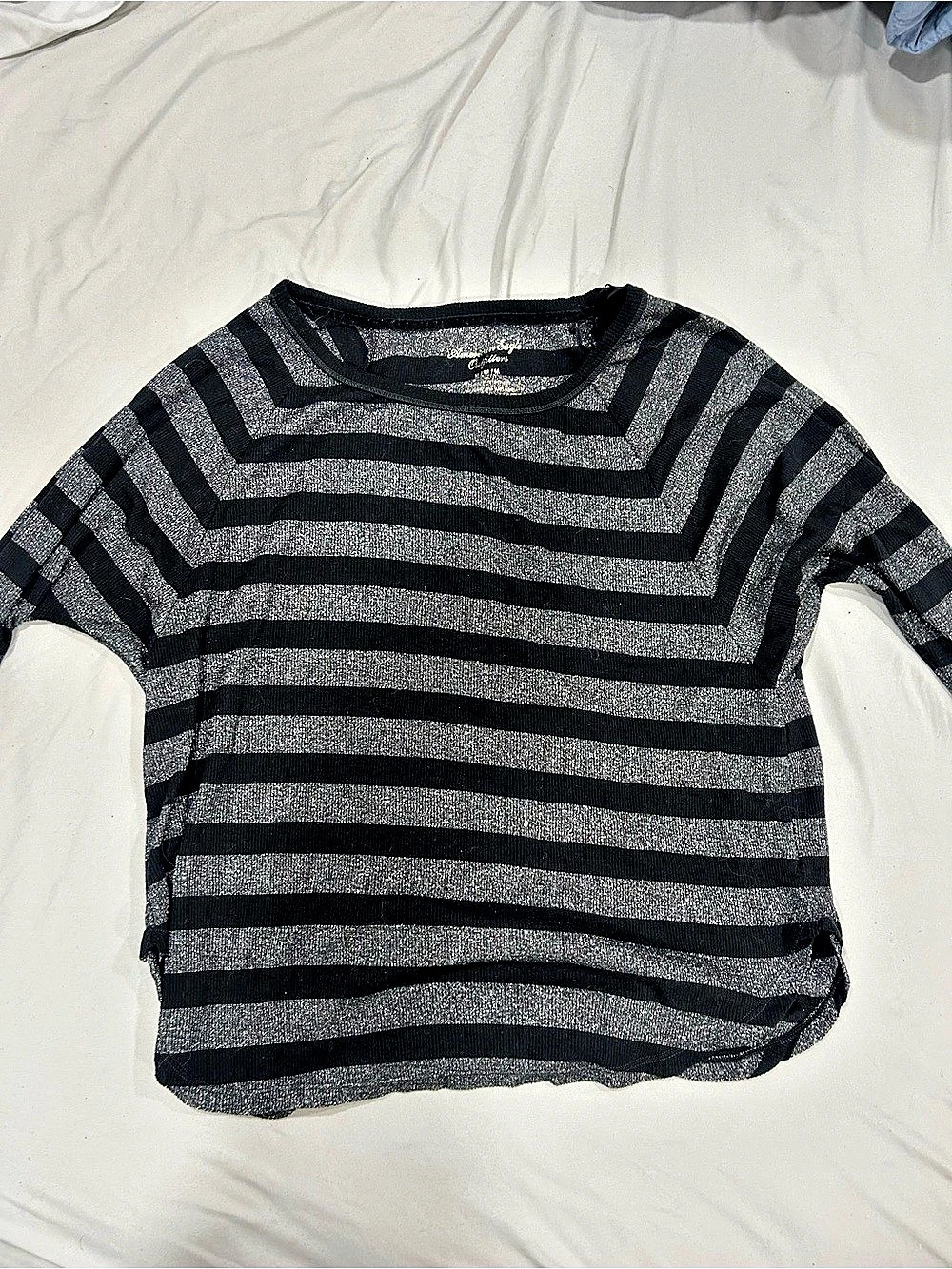 American Eagle Striped Long Sleeve Top